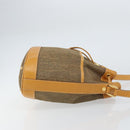 GUCCI Shoulder Bag Canvas Leather Beige Gold Auth ep12266-3