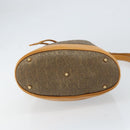 GUCCI Shoulder Bag Canvas Leather Beige Gold Auth ep12266-5