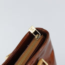 LOUIS VUITTON Monogram Vernis Houston Hand Bag Bronze M91122 LV Auth ep12270-9