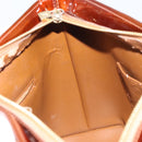 LOUIS VUITTON Monogram Vernis Houston Hand Bag Bronze M91122 LV Auth ep12270-20