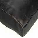 PRADA Chain Shoulder Bag Leather Nylon Black Auth ep12271-15