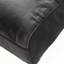 PRADA Chain Shoulder Bag Leather Nylon Black Auth ep12271-16