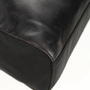 PRADA Chain Shoulder Bag Leather Nylon Black Auth ep12271-17