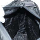 PRADA Chain Shoulder Bag Leather Nylon Black Auth ep12271-23
