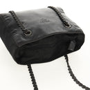 PRADA Chain Shoulder Bag Leather Nylon Black Auth ep12271-8