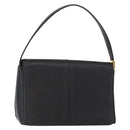 BURBERRY Hand Bag Leather Black Gold Auth ep12272-1