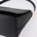 BURBERRY Hand Bag Leather Black Gold Auth ep12272-14