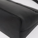 BURBERRY Hand Bag Leather Black Gold Auth ep12272-16