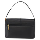 BURBERRY Hand Bag Leather Black Gold Auth ep12272-2