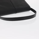 BURBERRY Hand Bag Leather Black Gold Auth ep12272-7