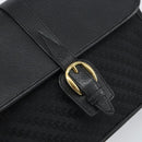 GUCCI Shoulder Bag Leather Canvas Black Gold 001 113 0613 Auth ep12275-14