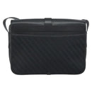 GUCCI Shoulder Bag Leather Canvas Black Gold 001 113 0613 Auth ep12275-3