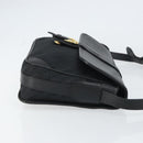GUCCI Shoulder Bag Leather Canvas Black Gold 001 113 0613 Auth ep12275-4