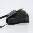 GUCCI Shoulder Bag Leather Canvas Black Gold 001 113 0613 Auth ep12275-5