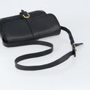 GUCCI Shoulder Bag Leather Canvas Black Gold 001 113 0613 Auth ep12275-7