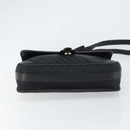 GUCCI Shoulder Bag Leather Canvas Black Gold 001 113 0613 Auth ep12275-9
