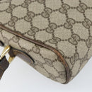 GUCCI GG Supreme Web Sherry Line Bag PVC Beige Gold 010 378 Auth ep12276-16