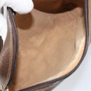 GUCCI GG Supreme Web Sherry Line Bag PVC Beige Gold 010 378 Auth ep12276-11