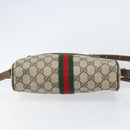 GUCCI GG Supreme Web Sherry Line Bag PVC Beige Gold 010 378 Auth ep12276-5
