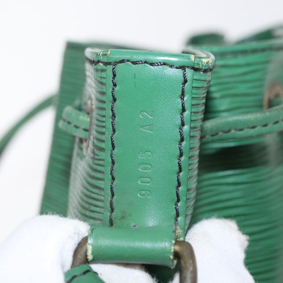 LOUIS VUITTON Epi Petit Noe Shoulder Bag Green M44104 LV Auth ep12277