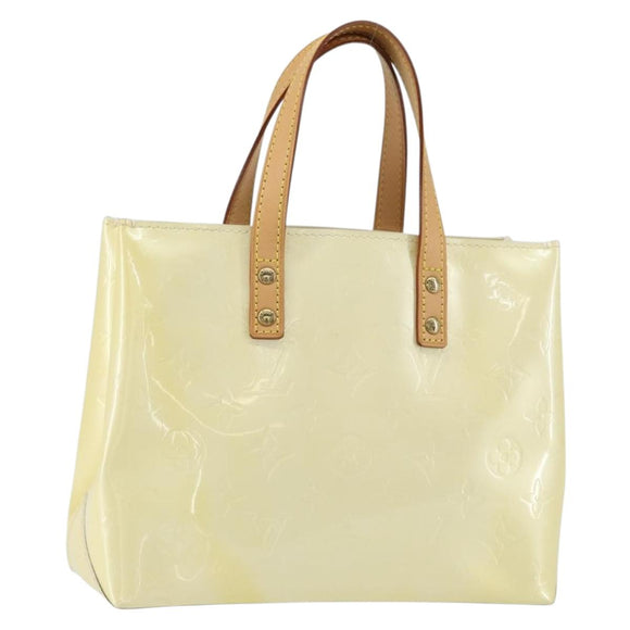 LOUIS VUITTON Monogram Vernis Reade PM Hand Bag Perle M91336 LV Auth ep12280
