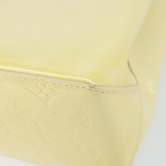 LOUIS VUITTON Monogram Vernis Reade PM Hand Bag Perle M91336 LV Auth ep12280
