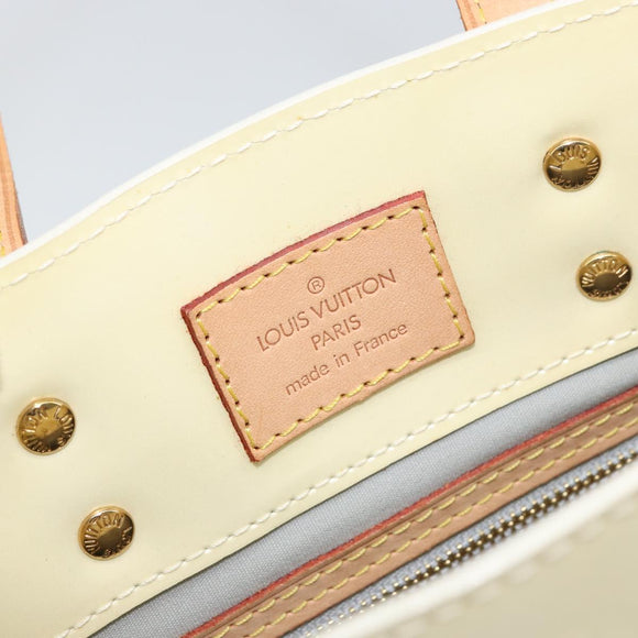 LOUIS VUITTON Monogram Vernis Reade PM Hand Bag Perle M91336 LV Auth ep12280