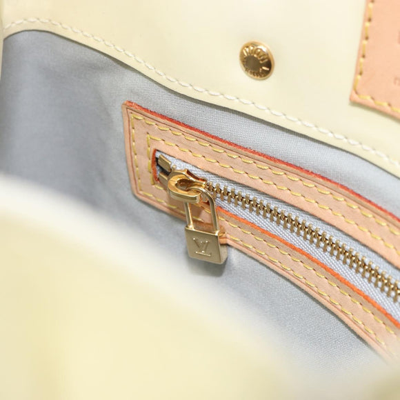 LOUIS VUITTON Monogram Vernis Reade PM Hand Bag Perle M91336 LV Auth ep12280