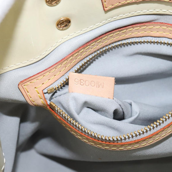 LOUIS VUITTON Monogram Vernis Reade PM Hand Bag Perle M91336 LV Auth ep12280