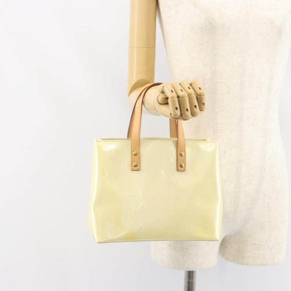 LOUIS VUITTON Monogram Vernis Reade PM Hand Bag Perle M91336 LV Auth ep12280