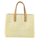 LOUIS VUITTON Monogram Vernis Reade PM Hand Bag Perle M91336 LV Auth ep12280-2