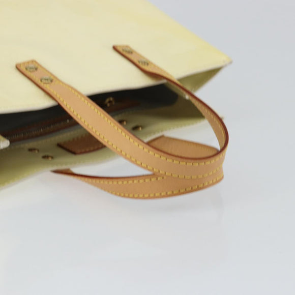 LOUIS VUITTON Monogram Vernis Reade PM Hand Bag Perle M91336 LV Auth ep12280