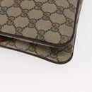 GUCCI GG Supreme Web Sherry Line Bag PVC Beige Gold 904 02 035 Auth ep12282-10