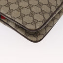 GUCCI GG Supreme Web Sherry Line Bag PVC Beige Gold 904 02 035 Auth ep12282-12