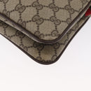 GUCCI GG Supreme Web Sherry Line Bag PVC Beige Gold 904 02 035 Auth ep12282-13