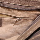 GUCCI GG Supreme Web Sherry Line Bag PVC Beige Gold 904 02 035 Auth ep12282-21