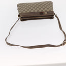 GUCCI GG Supreme Web Sherry Line Bag PVC Beige Gold 904 02 035 Auth ep12282-7