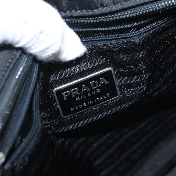 PRADA Hand Bag Nylon Black Auth ep12285