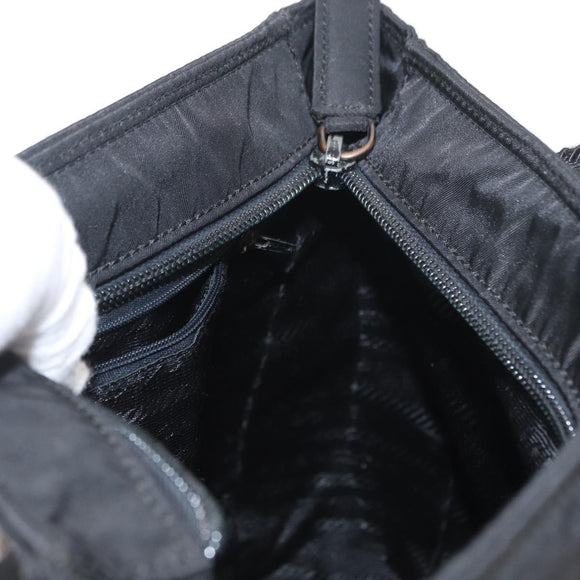 PRADA Hand Bag Nylon Black Auth ep12285