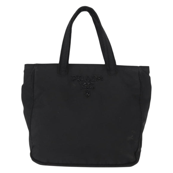 PRADA Hand Bag Nylon Black Auth ep12285
