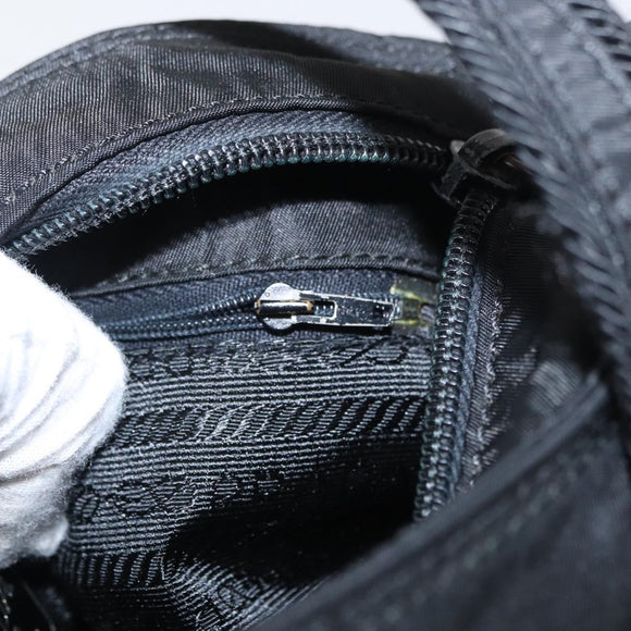 PRADA Hand Bag Nylon Black Auth ep12285