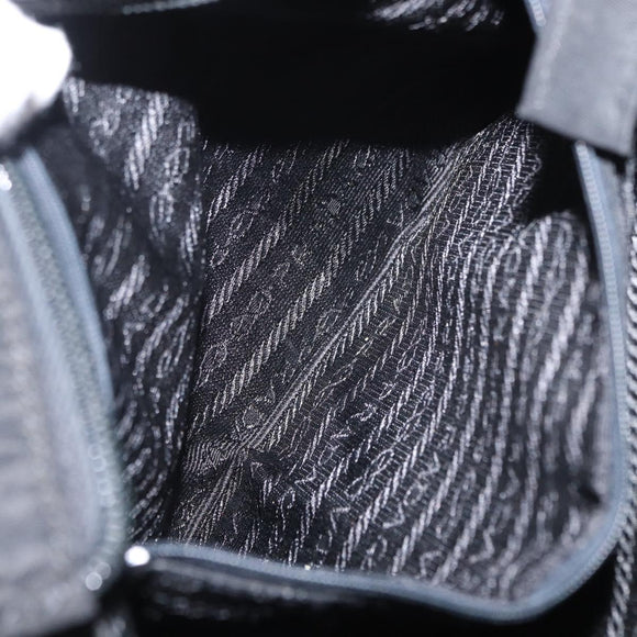 PRADA Hand Bag Nylon Black Auth ep12285