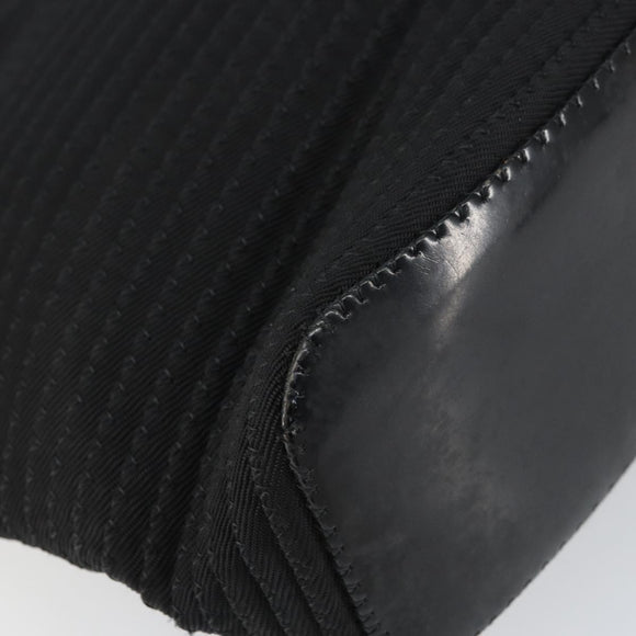 GUCCI Bamboo Tote Bag Nylon Black Silver 002 1364 0439 Auth ep12286