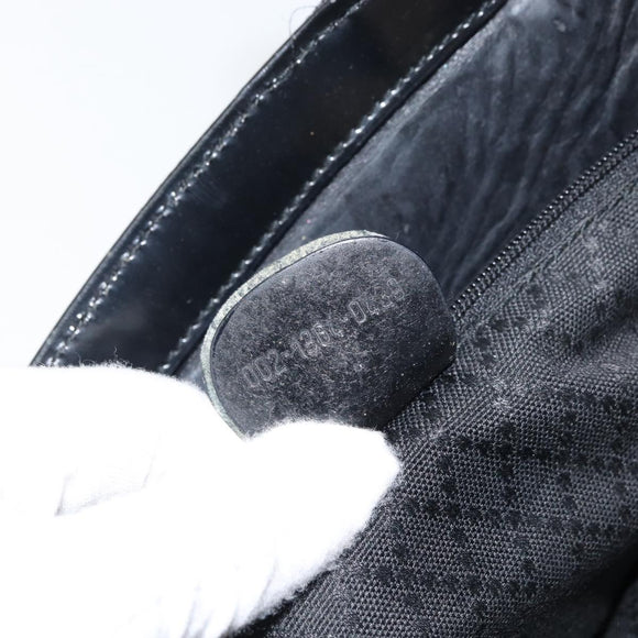 GUCCI Bamboo Tote Bag Nylon Black Silver 002 1364 0439 Auth ep12286