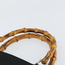 GUCCI Bamboo Tote Bag Nylon Black Silver 002 1364 0439 Auth ep12286-8