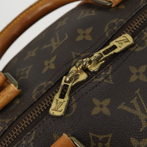 LOUIS VUITTON Monogram Keepall Bandouliere 55 Boston Bag M41414 LV Auth ep12288