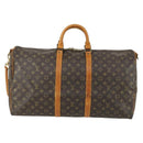 LOUIS VUITTON Monogram Keepall Bandouliere 55 Boston Bag M41414 LV Auth ep12288-13