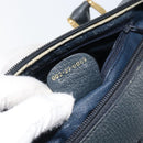 GUCCI GG Supreme Sherry Line Bag PVC 2way Navy Red gold 002 39 0069 Auth ep12291-12