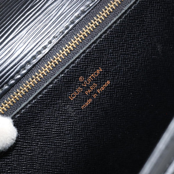 LOUIS VUITTON Epi Serie Dragonne Clutch Bag Black Noir M52612 LV Auth ep12293