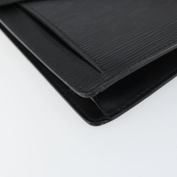 LOUIS VUITTON Epi Serie Dragonne Clutch Bag Black Noir M52612 LV Auth ep12293